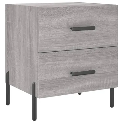 Produktbild von Nachttisch Grau Sonoma 40x35x47,5 cm Holzwerkstoff