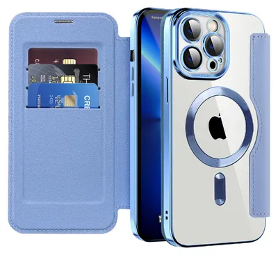 Obrázok produktu pre Techsuit - SmartMag Book puzdro na iPhone 13 Pro Max - svetlomodré