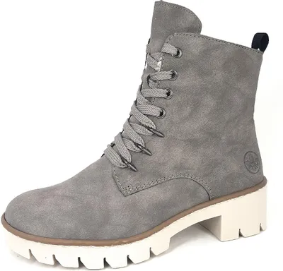Produktbild von RIEKER Damen Stiefelette grau Kunstleder - Größe: 41