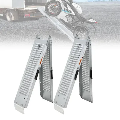 Produktbild von Vigevee 2X Auffahrrampe Auffahrschiene Laderampe 400kg Anhängerrampe Verladeschiene Verladerampe Rampe Auffahrrampen Motorradrampe