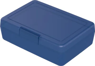 Immagine prodotto di Lunch box - lunch box per bambini in plastica senza BPA, ideale per la scuola e il lavoro, resistente lunch box  Germany - trendy blu PP