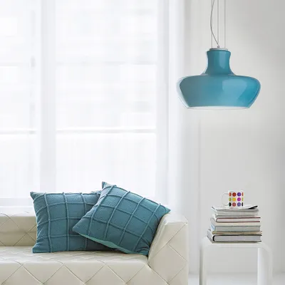 Zdjęcie produktu dla ALADINO Niebieska lampa wisząca 1 żarówka
