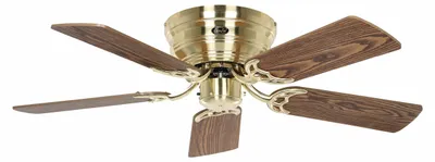 Immagine prodotto di Ventilatore da soffitto con catenella Classic Flat III Ottone opaco 103