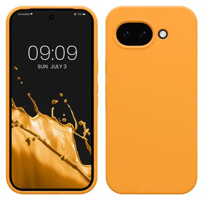 Produktbild von kwmobile Handyhülle für Google Pixel 10a Hülle - Case Silikon - Kabelloses Laden - Schutzhülle Cover in Fruity Orange