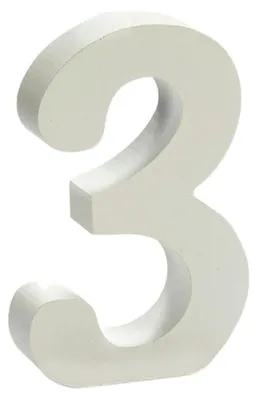 Nummer, mehrfarbig, Standard, 25 x 16 x 27 cm