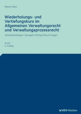 Immagine prodotto di Wiederholungs- und Vertiefungskurs im Allgemeinen Verwaltungsrecht und Verwaltungsprozessrecht
