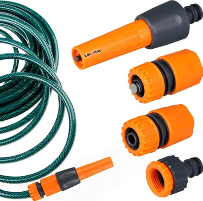 Obrázek produktu pro KOTARBAU® Zahradní hadicová přípojka sada 4 kusů 1/2" PVC nastavitelná rychlospojka pro zahradní postřikovače kohoutková přípojka vodovodní stopspojka pro zahradní hadici zahradní hadice 1/2 palce
