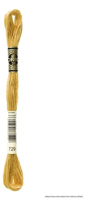 Produktbild von DMC Stickgarn Mouline Special 117MC -729, 6-fädig, 8m