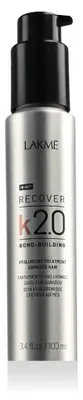 Image de Lakmé K2.0 Recover Hyaluronic Treatment Damaged Hair traitement en profondeur pour cheveux très abîmés 100 ml