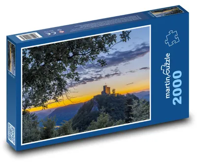 Obrázok produktu pre Puzzle 2000 Hrad Trifels pri západe slnka - martinpuzzle