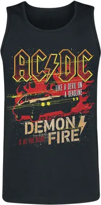 Produktbild von AC/DC Tank-Top Herren Demon Fire schwarz Band-Merch, Bands 100% Baumwolle S