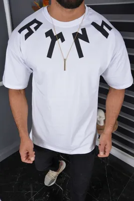 Produktbild von Megaman Oversize Herren T-Shirt Basic Shirt Tee Longshirt  Kurzarm Fashion TS-8900 L Weiß