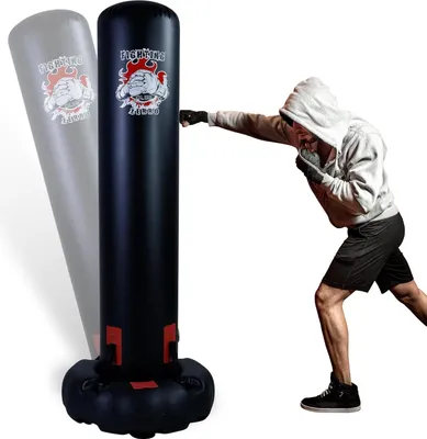 Produktbild von Bokszak mit 30 cm Durchmesser - Freistehender Boxtrainer für Kinder und Erwachsene