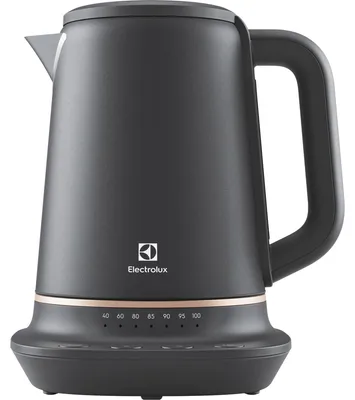 Produktbild von Electrolux E7K16BP, 1,7 l, 2400 W, Schwarz, Kupfer, Regelbare Temperatur, Wasserstandsanzeige, Drahtlos