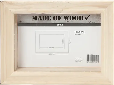 Produktbild von Creativ Company 575590, Rechteck, Holz, Holz, Einfarbig, 232 x 182 mm, 25 mm