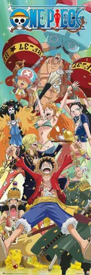 Produktbild von One Piece All Characters Türposter (53 x158)
