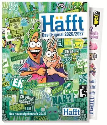 Obrázek produktu pro Häfft Originální sešit na domácí úkoly 26/27 Stickermania, formát A5