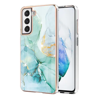 Immagine prodotto di Custodia per Samsung Galaxy S21 FE 5G, sottile marmo antiurto morbido TPU paraurti verde