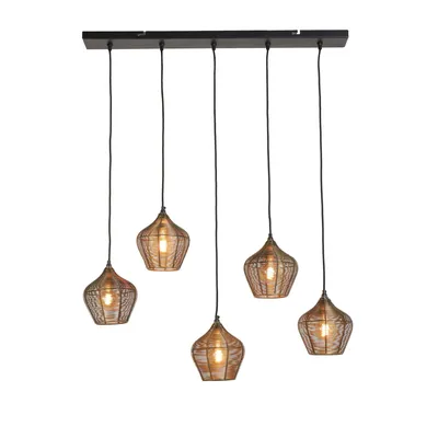 Produktbild von Light & Living - hängeleuchte - Alvaro - gold - metall - drahtlampe - E27 - 2956818