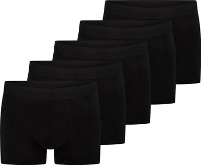Produktbild von Jack & Jones 5er-Pack Kurze Bozershorts, Boxershorts, Boxer-Unterhose, Erwachsener, Männlich, Schwarz, Einfarbig