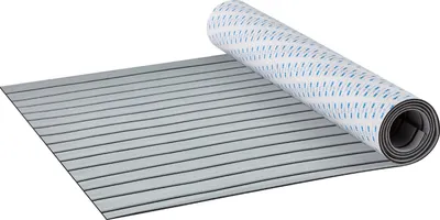 Image de SucceBuy Tapis de sol pour bateau en mousse EVA, 240 x 90 cm, revêtement antidérapant et autocollant, grand tapis marin de 21 m² pour bateaux, yachts, pontons