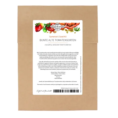 Produktbild von Bunte alte Tomatensorten - Samenset mit 5 traditionellen, farblich besonderen Sorten