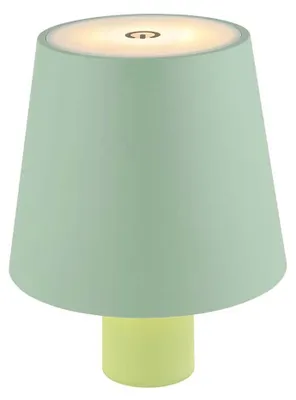 Produktbild von LED Tischleuchte, Flaschenlampe blassgrün, Touchdimmer, H 13 cm