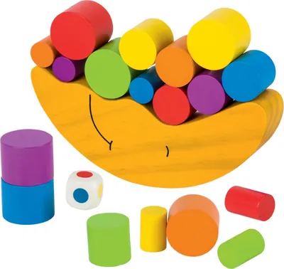 Produktbild von Balancierspiel Geschicklichkeitsspiel Mond aus Holz von goki Stapelspiel