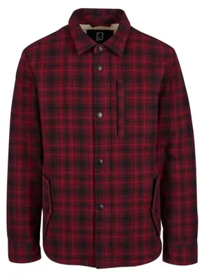Produktbild von Brandit Classic Sherpa Fleece Mit Durchgehendem Reißverschluss Rot 5XL Herren Rot 5XL
