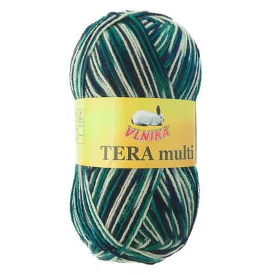 100g Strickgarn Häkelgarn TERA MULTI, Farbwahl - mehrfarbig bunt Farbverlauf