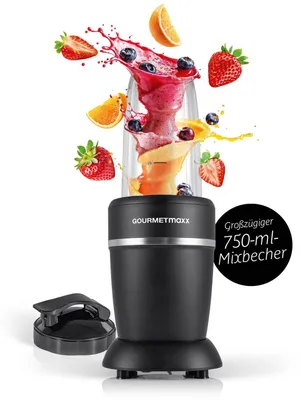 Produktbild von GOURMETmaxx Mixer & Smoothie Maker 4-tlg. | Standmixer elektrisch für den Vitami
