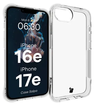Produktbild von Bizon Case Salpa flexible Hülle für iPhone 16e, transparent