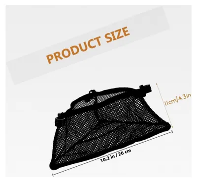 Produktbild von Leichte Aufbewahrungstasche aus Netzstoff 10X10X4cm für klappbaren Campingtisch mit Organizer für Garten und Picknick im Freien