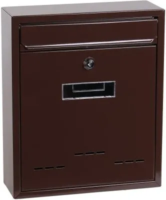 Image de boîte aux lettres marron 31x26x9cm