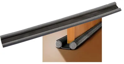 Immagine prodotto di paraspifferi sottoporta doppia protezione cm 95x25 mm - antracite