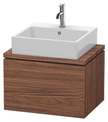 Produktbild von Konsolenunterschrank L-CUBE 400x620x477mm nussbaum dunkel nussbaum dunkel