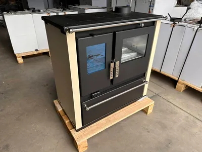 Produktbild von EEK A+ - Verso CS Plus Inox Küchenofen Kaminofen Holzherd 7.7 kW - Beige Seitenteile