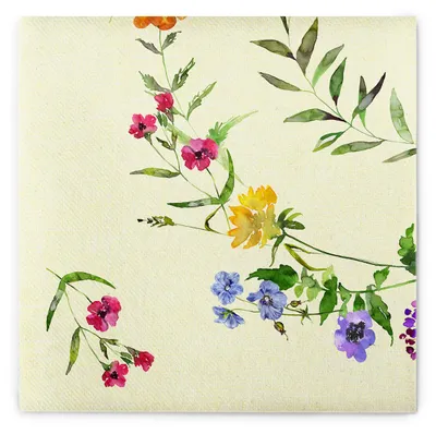 Produktbild von MANK Serviette Molly aus Linclass® Airlaid, 40 x 40 cm, 50 Stück - Floral