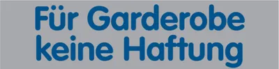 Produktbild von Dreifke® Türschild, Für Garderobe keine Haftung, 40 x 160 mm, PVC 1 Stk.