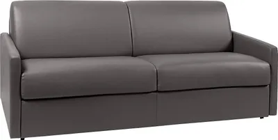 Produktbild von Vente-unique CALIFE, Sofabett, Wohnzimmer, Grau, 4 Sitz(e), Kunstleder, Kunstleder