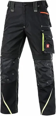 Produktbild von Engelbert Strauss Bundhose e.s.motion 2020 Schwarz/Gelb Arbeitshose Gr. 52