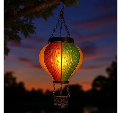 Image de Lanterne solaire à LED "montgolfière"