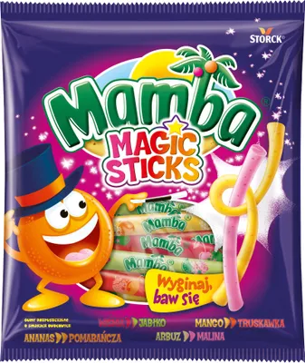 Produktbild von Mamba Magic Sticks Fruchtgummi mit Fruchtgeschmack, auflösbar 140 G