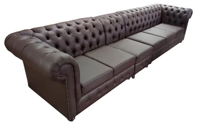 Produktbild von Chesterfield Big Sofa Couchen Ledersofa xxl Big Sofas Braun Couch 6 Sitzer