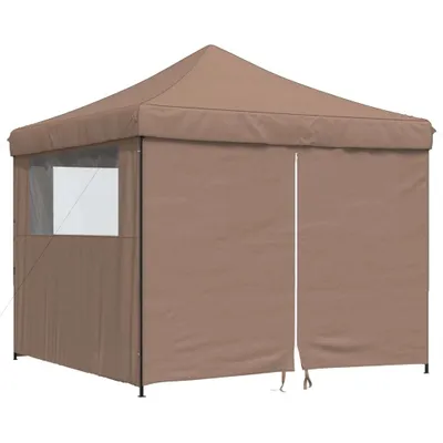 Immagine prodotto di vidaXL Tenda pop-up pieghevole per feste con 4 pannelli laterali Marrone