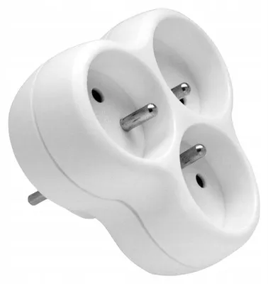 Immagine prodotto di distributore a 3 vie con messa a terra, bianco, Elgortech RT-30CA