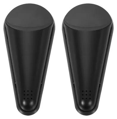 2er-Set magnetische Scherenhalter mit Ablauflöchern, Schwarz