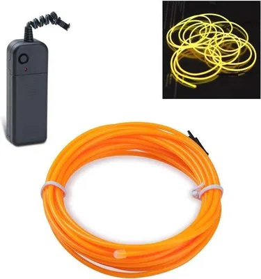 Productafbeelding van Flexibele Neon Verlichting Draad voor Feesten en Decoratie - 3 Modi - 3 m