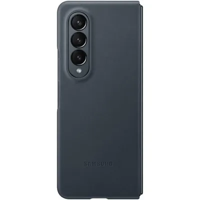 Produktbild von Samsung Leather Cover Galaxy Z Fold4 - Schutzhülle - graygreen