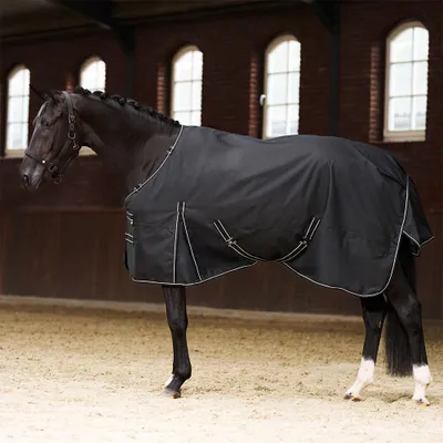Obrázek produktu pro Imperial Riding, podbřišní deka velikosti 175 - outdoorová deka IRHBasic s odnímatelnou fleecovou podšívkou - černá